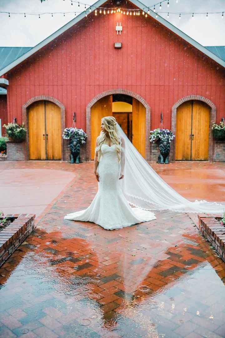 some pictures of my veil with my dress