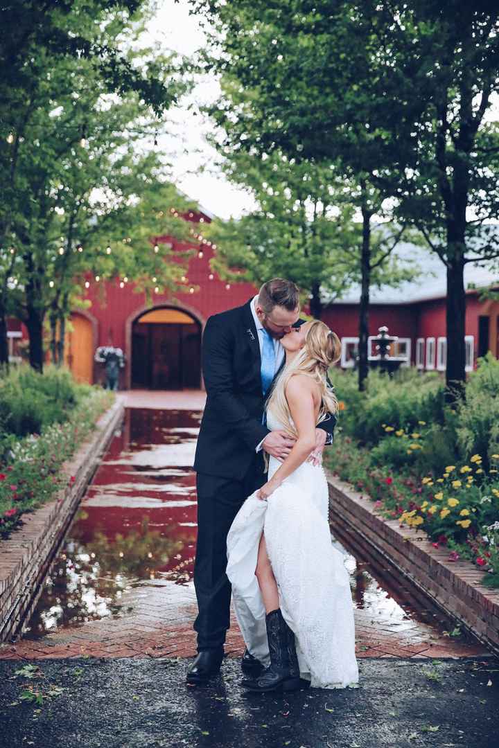 my husband & me (both in cowboy boots)