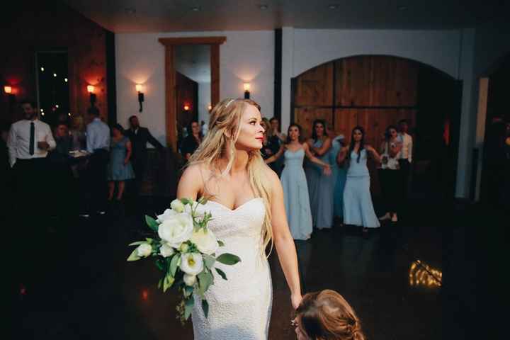 Garter & bouquet toss - 1