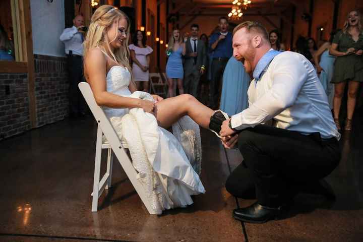 Garter & bouquet toss - 2