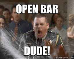 Is it okay to not have an open bar?