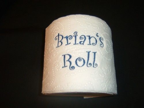 Personalized wedding fluff...