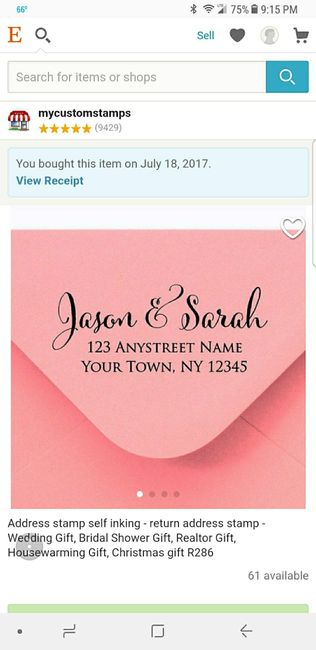 Address stamps?