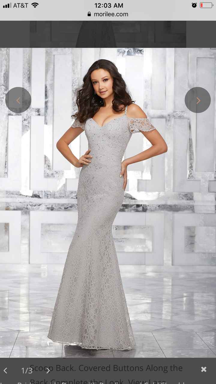 Black bridesmaid gowns - 1