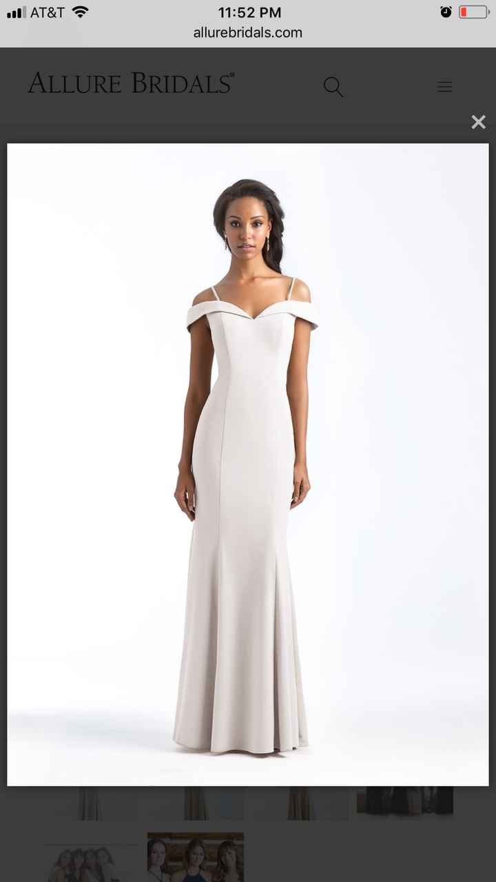 Black bridesmaid gowns - 2