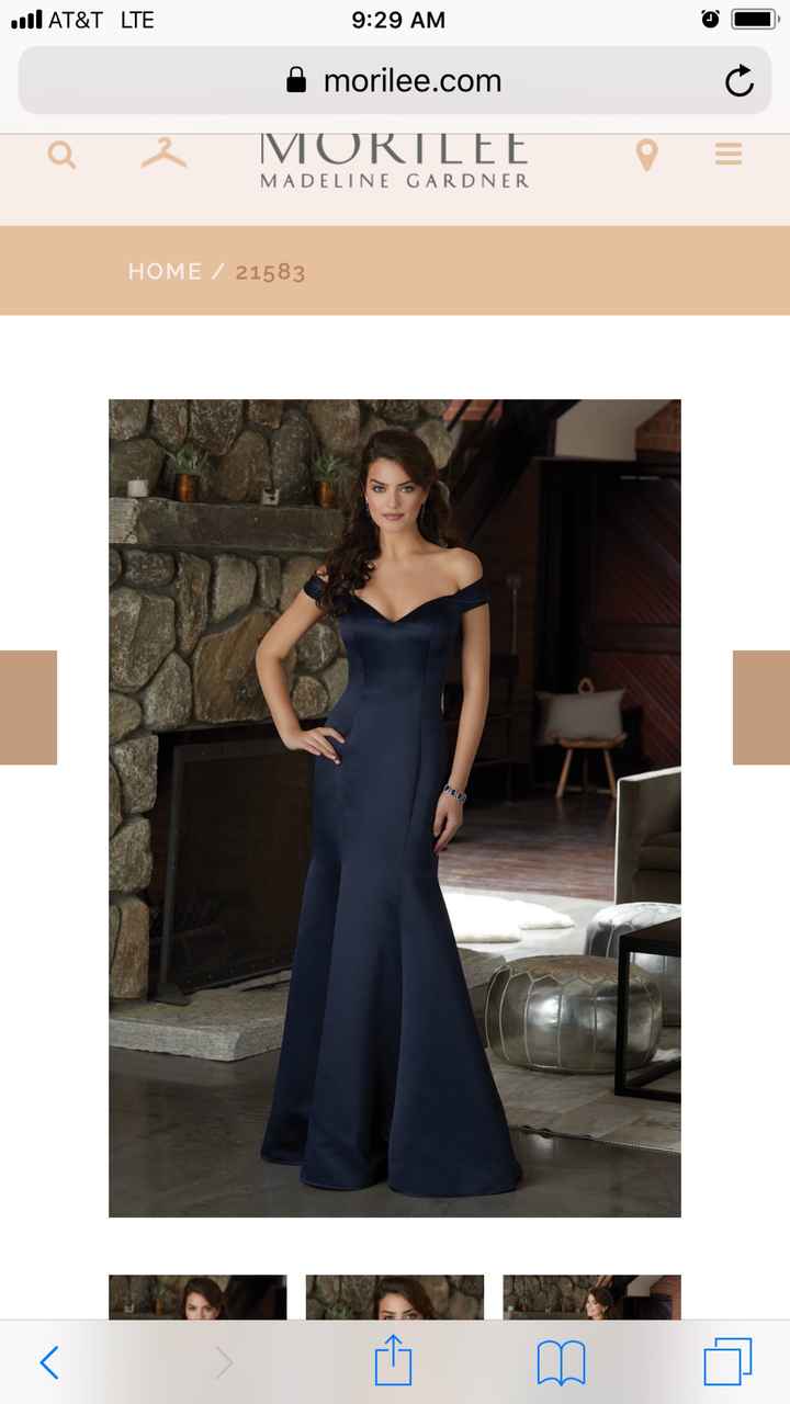 Black bridesmaid gowns - 6
