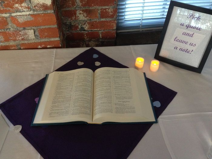 Guest Book Table