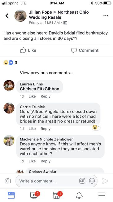 Davids bridal closing 4