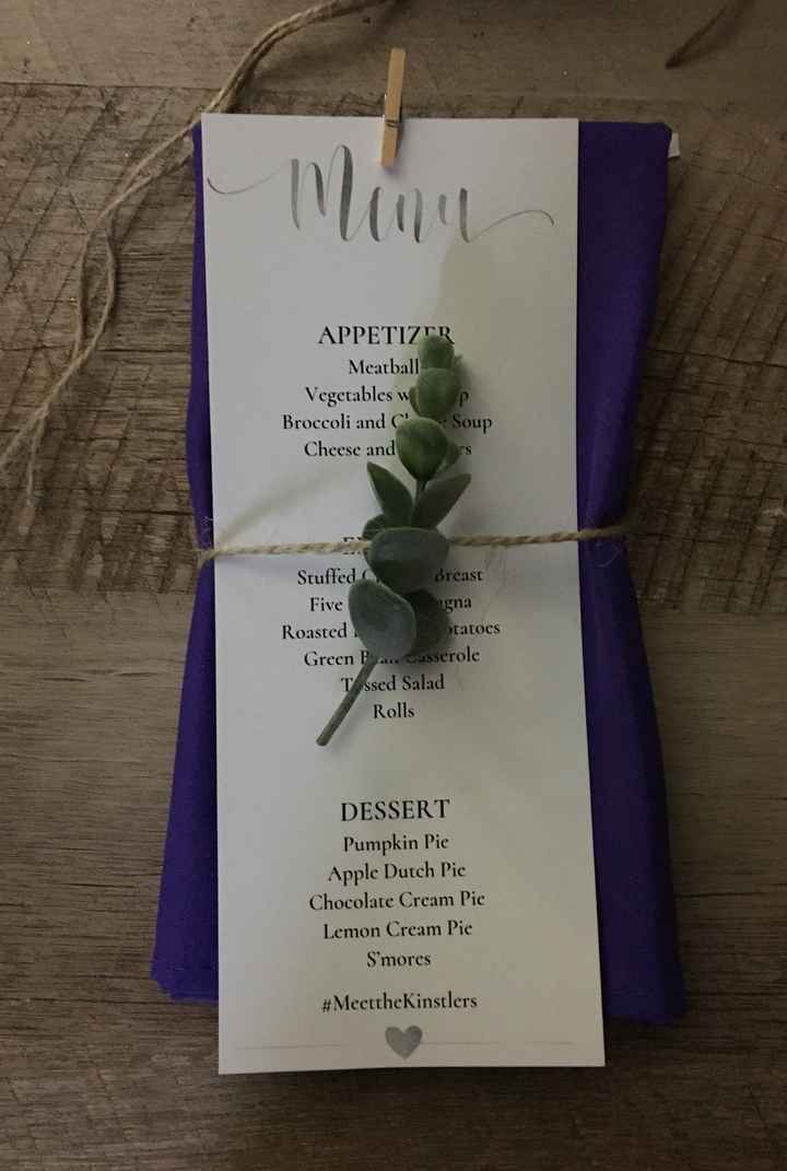 Menu Cards