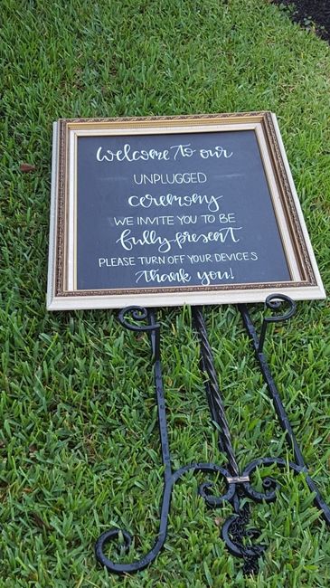 Umplugged wedding