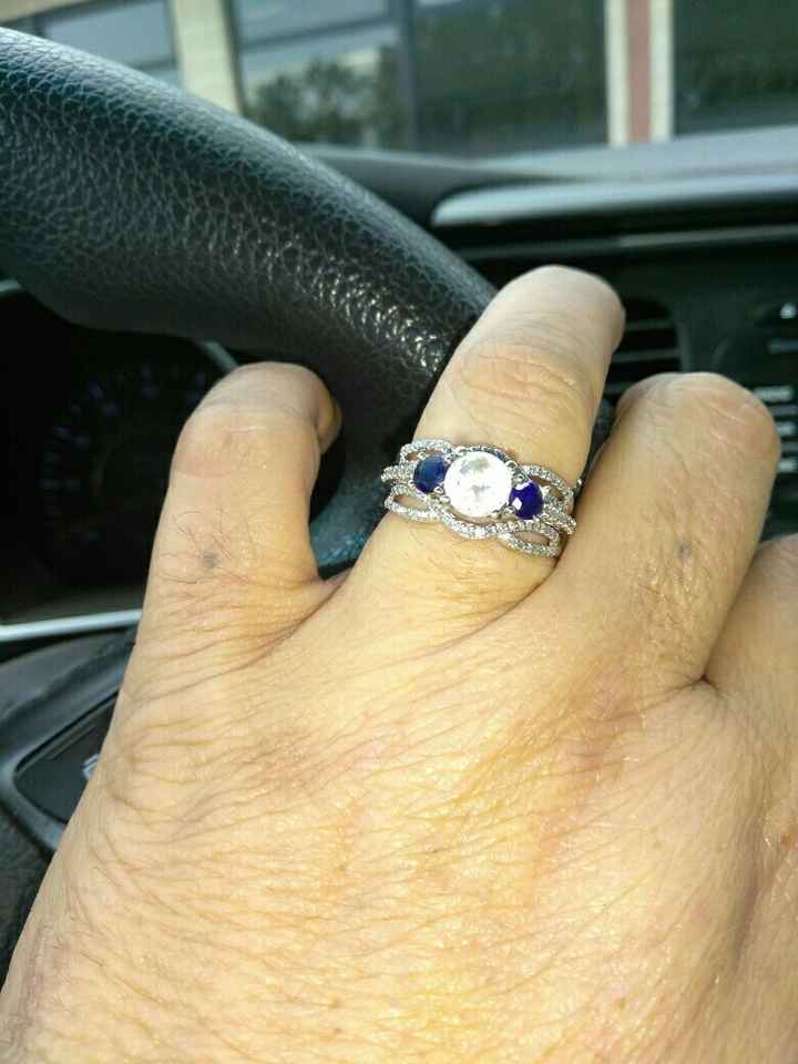 Finally in! Wedding band set!