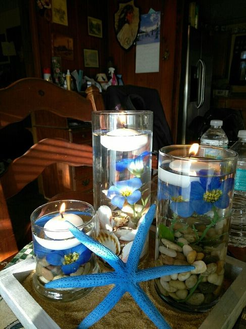 CC on my diy wedding centerpieces.
