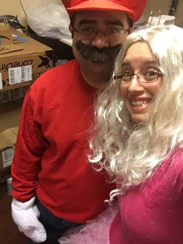 Happy Halloween post a pic of you and your fiancé in costumes