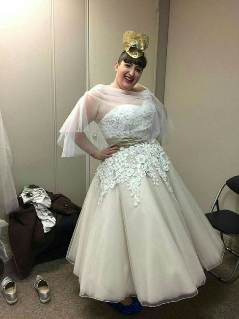 Picking my dress up