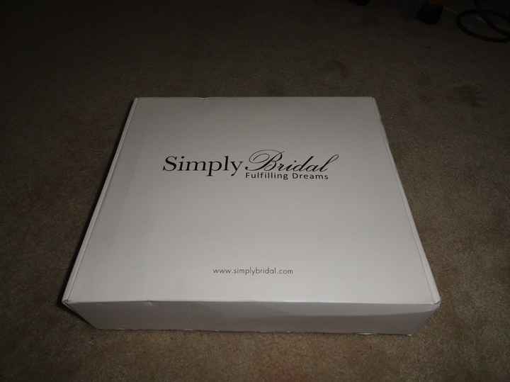 THE DRESS IS HERE!!! SIMPLY BRIDAL!!