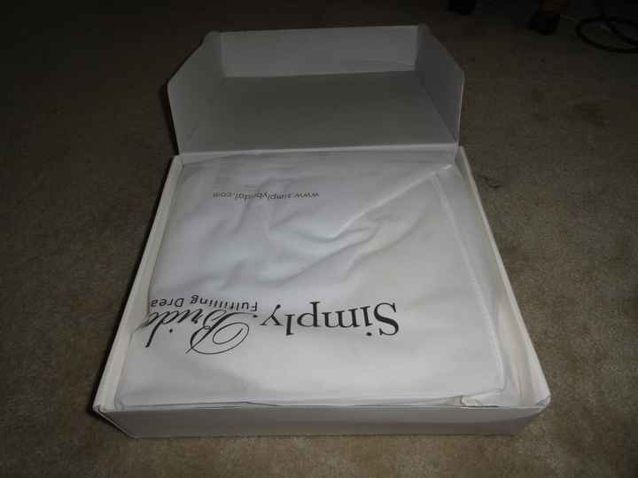 THE DRESS IS HERE!!! SIMPLY BRIDAL!!