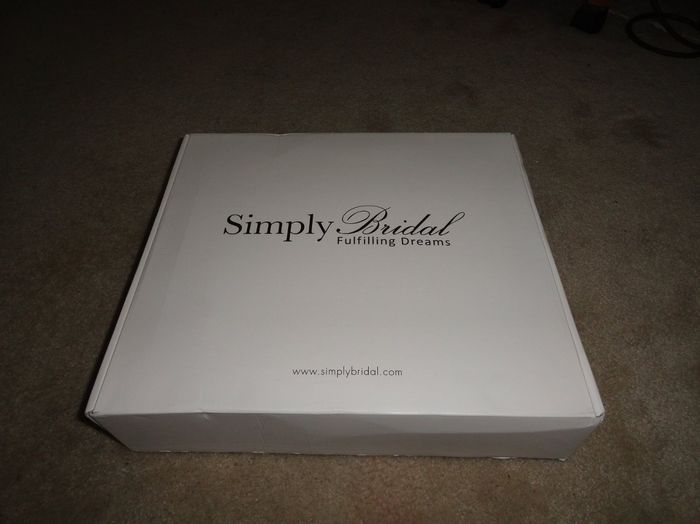 THE DRESS IS HERE!!! SIMPLY BRIDAL!!