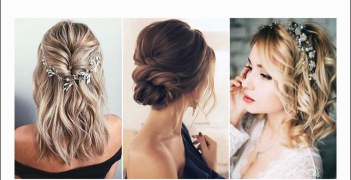 Shoulder length bridal hairstyles? 1
