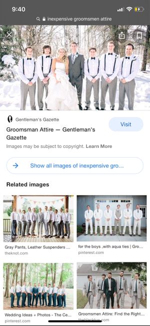 Paying for wedding party attire? - 2