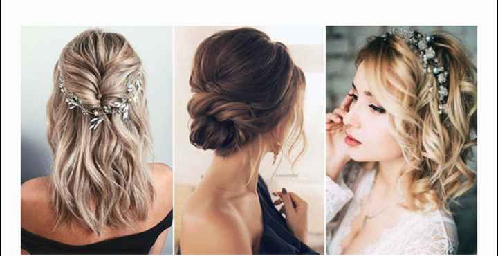 Shoulder length bridal hairstyles? - 1