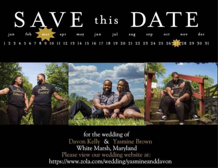 Let's See Your Save The Date/Change The Date Designs! 📸 - 1