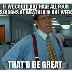 less than two weeks! oh, weather..