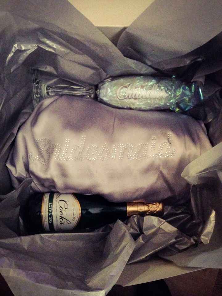 What are yall getting yalls bridesmaids for gift?