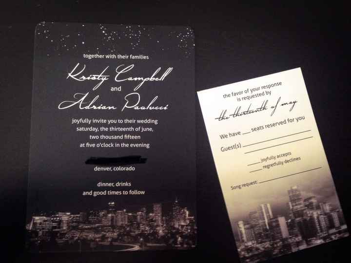 My invitations are here!