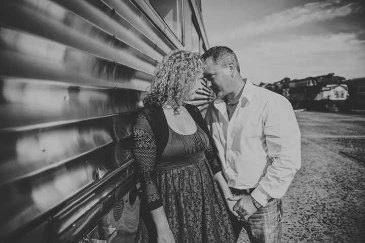 Vintage Trains Engagement Pics!