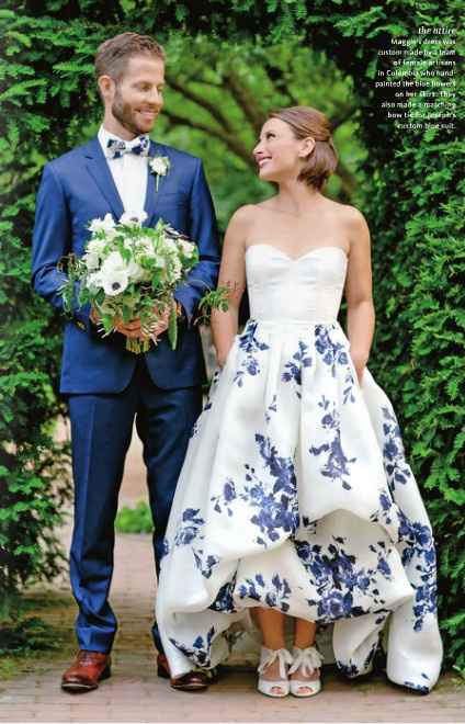 Dyeing or painting a wedding dress