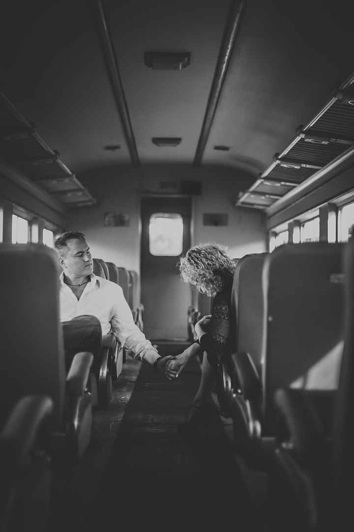 Vintage Trains Engagement Pics!