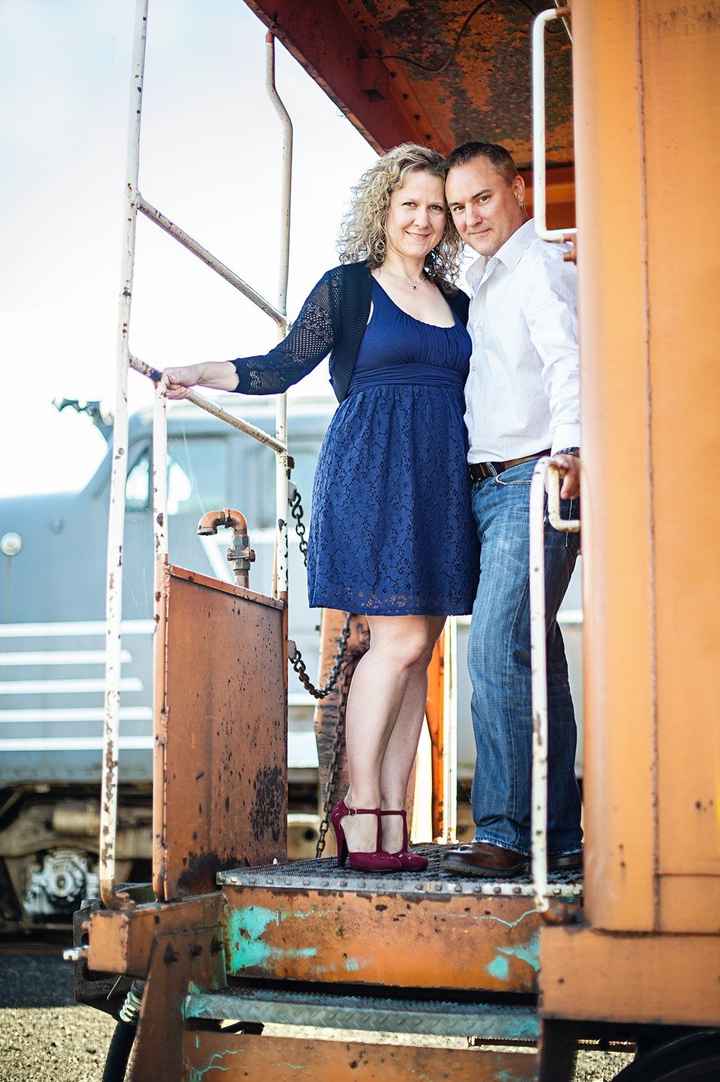 Vintage Trains Engagement Pics!