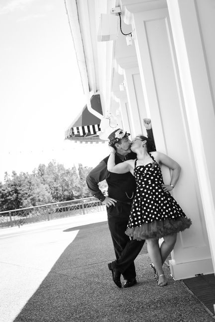 Vow Renewal Swing Dance kiss for our Crazy 8 Vow Renewal and Graduation Celebration