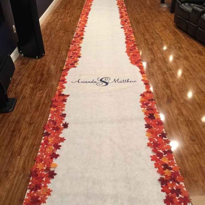 Show me you aisle runner!!