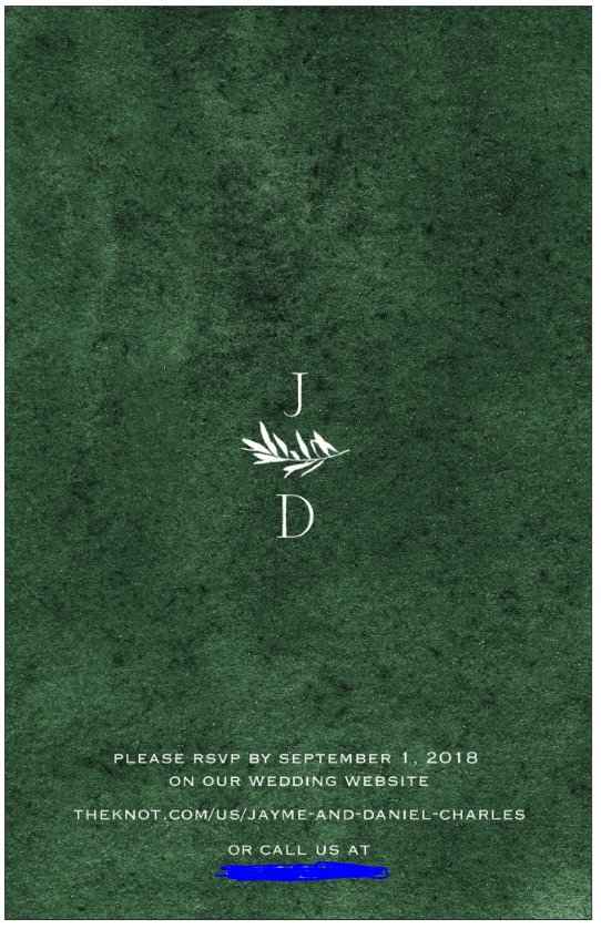 Our Invitations (Back)