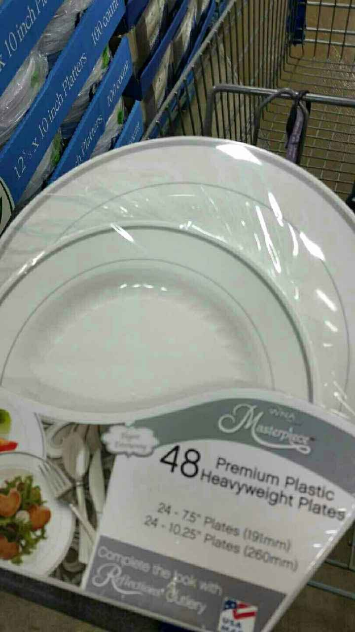 Plastic Plates for my wedding