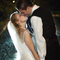 Let's see some pictures of your rainy wedding day!