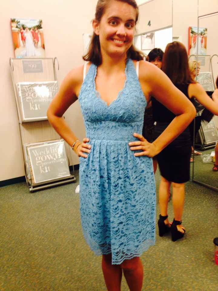 My bridesmaid has a bun in the oven!