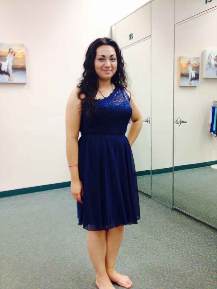 My bridesmaid has a bun in the oven!