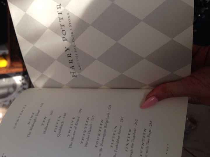 I just killed a book for my wedding...