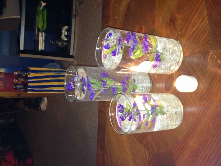 DIY centerpieces. Pictures included.