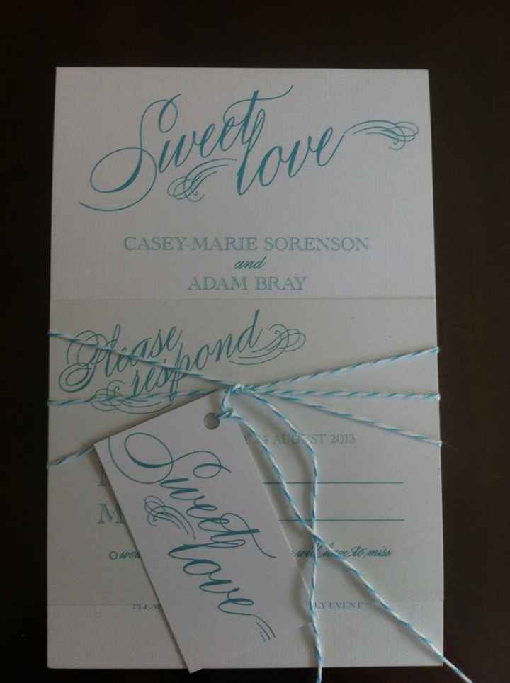 Semi-DIY invites - feedback please ladies!