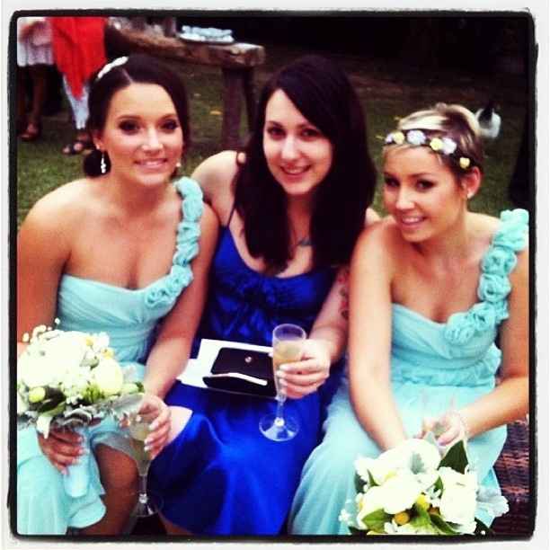 Not officially back, but married (non-pro pics)