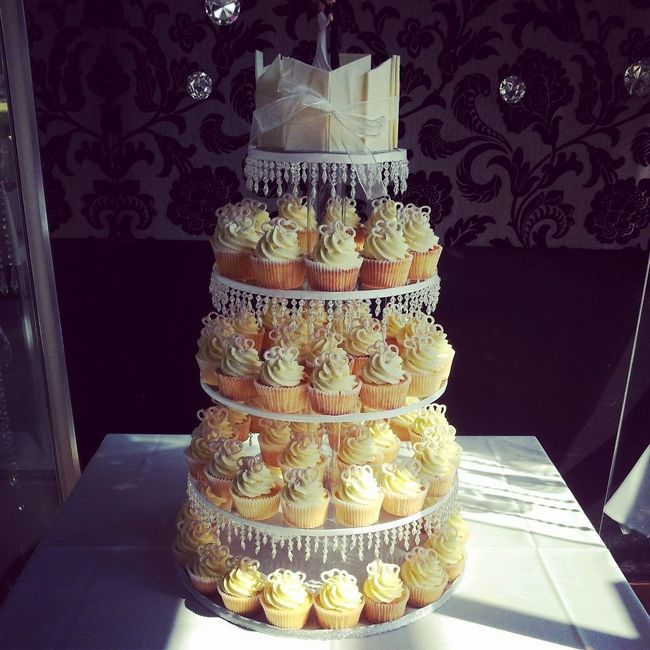Those who are having a cupcake cake
