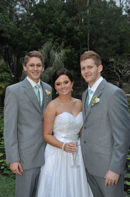 Not officially back, but married (non-pro pics)
