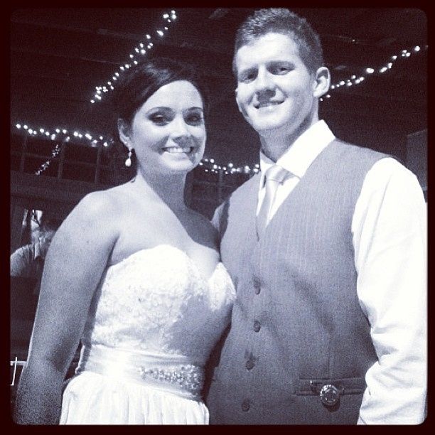 Not officially back, but married (non-pro pics)