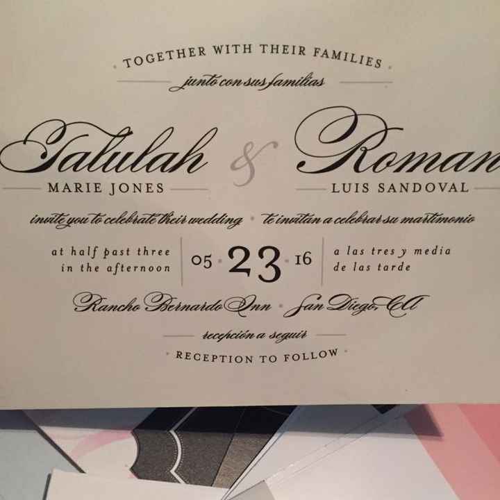 Show me your invitations that you had printed from an online printer!