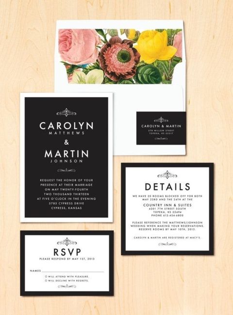 Your Invitations (Inspiration & Final Results)