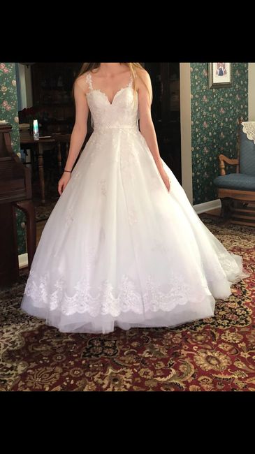 Slip or hoop skirt under wedding dress? i dont know which looks better! Help! 2