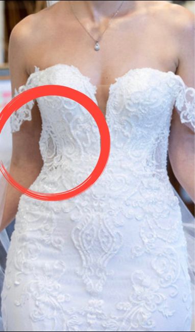 Issue with dress on wedding day - boutique offer 1